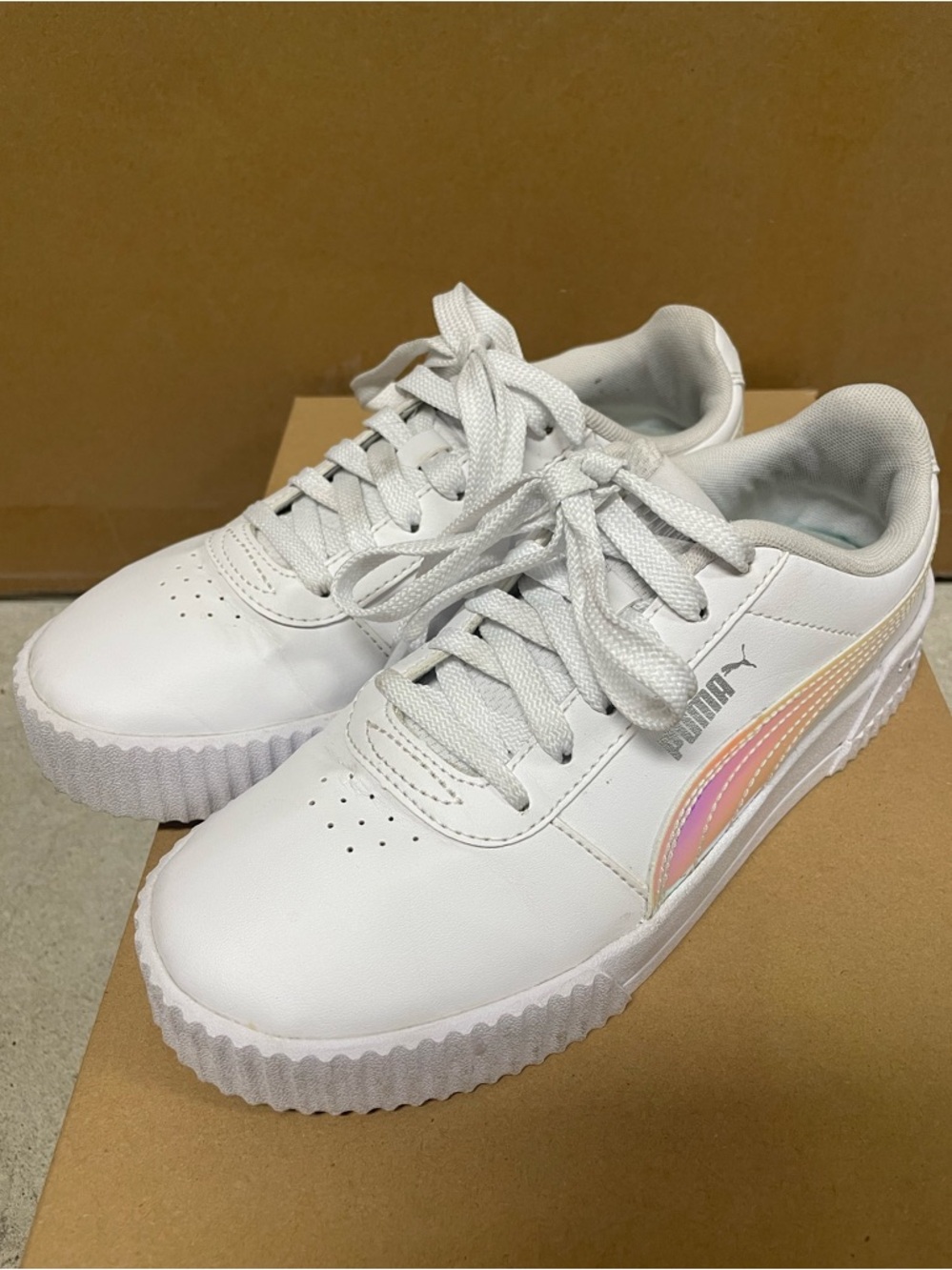 Puma Carina 2.0 Platform Sneakers – Size US 4.5 Youth / Women’s 6